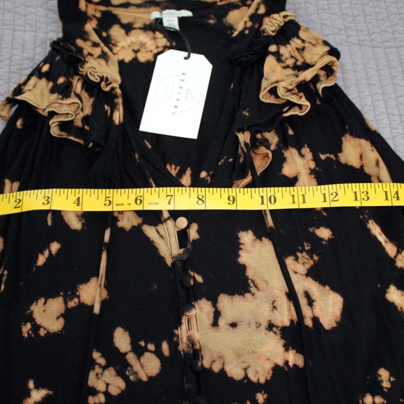 Handmade tie dye Bordeaux for Anthropologie blouse by Hue Revival - Picture 13 of 13